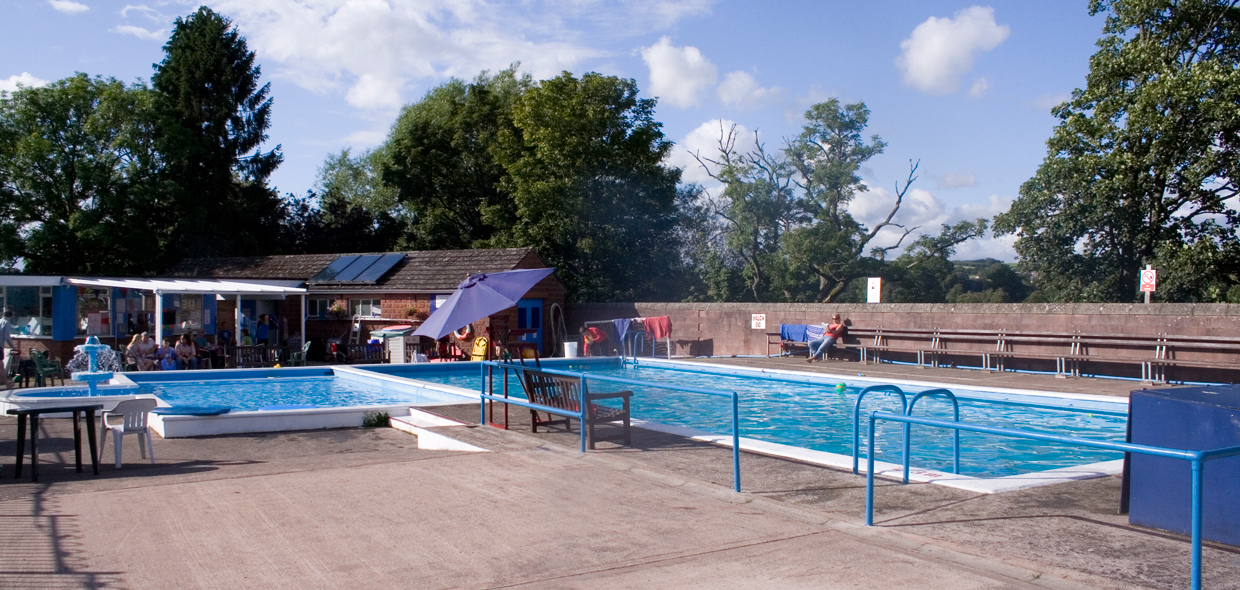 The outdoor pool at Lazonby